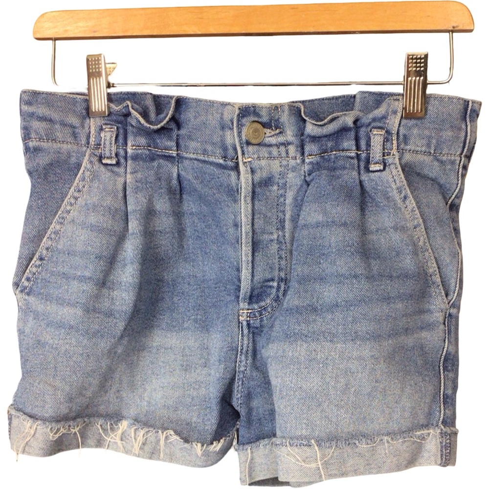 Hollister Light Blue Ultra High Mom Shorts Jean Shorts
